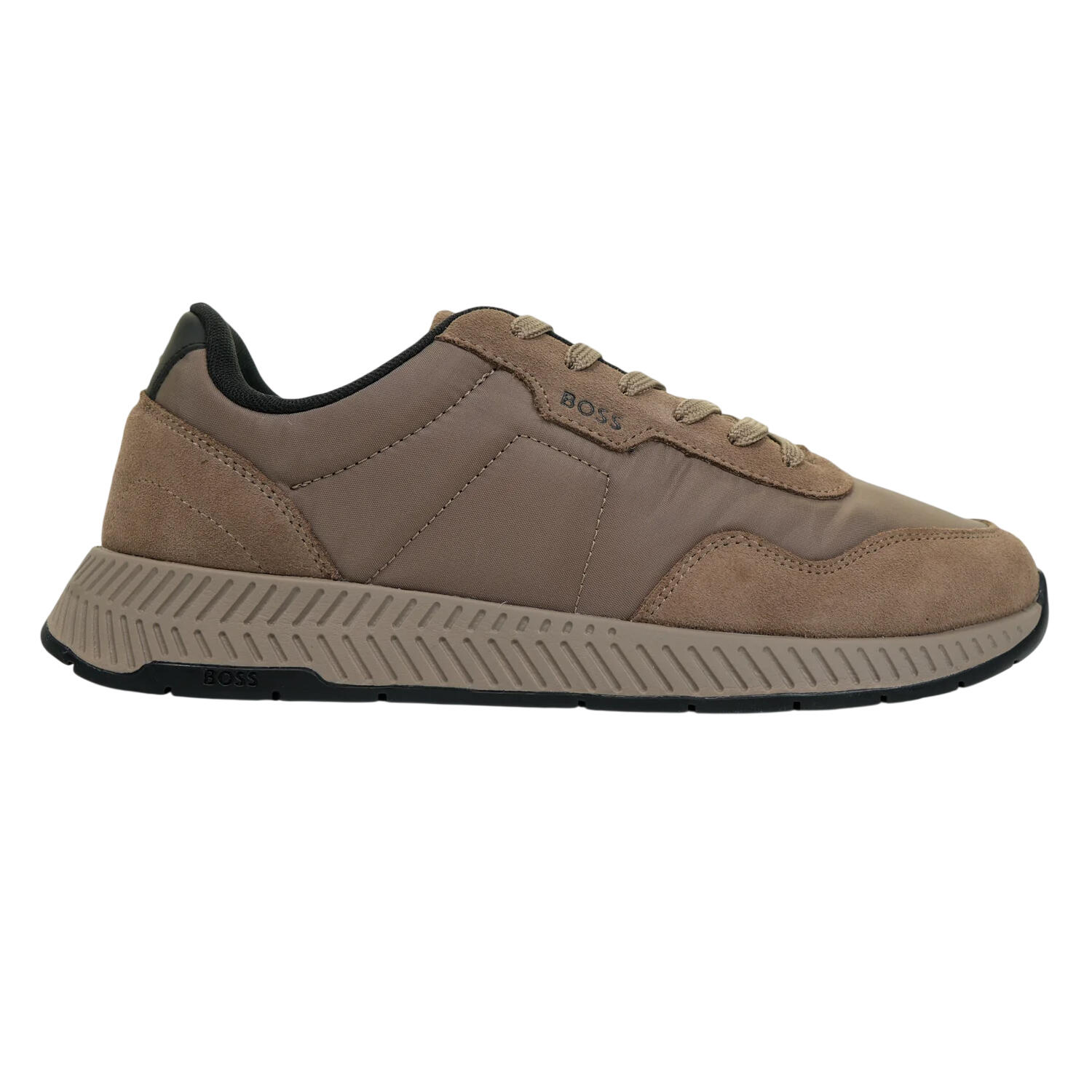 Boss Mens Titanium Runn Sdnypa Dual Fabric Trainers