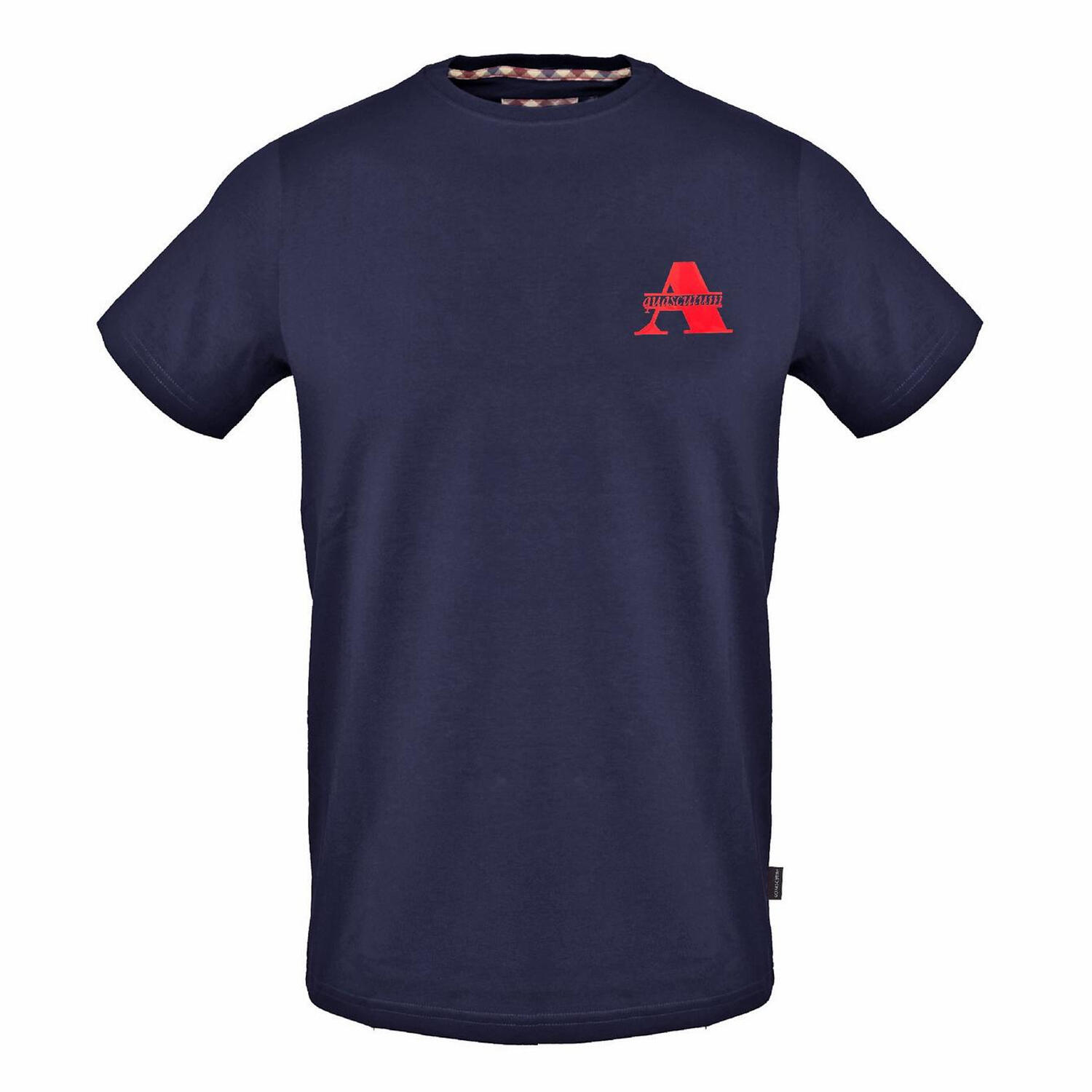 Aquascutum Mens Logo Crew Neck T-Shirt
