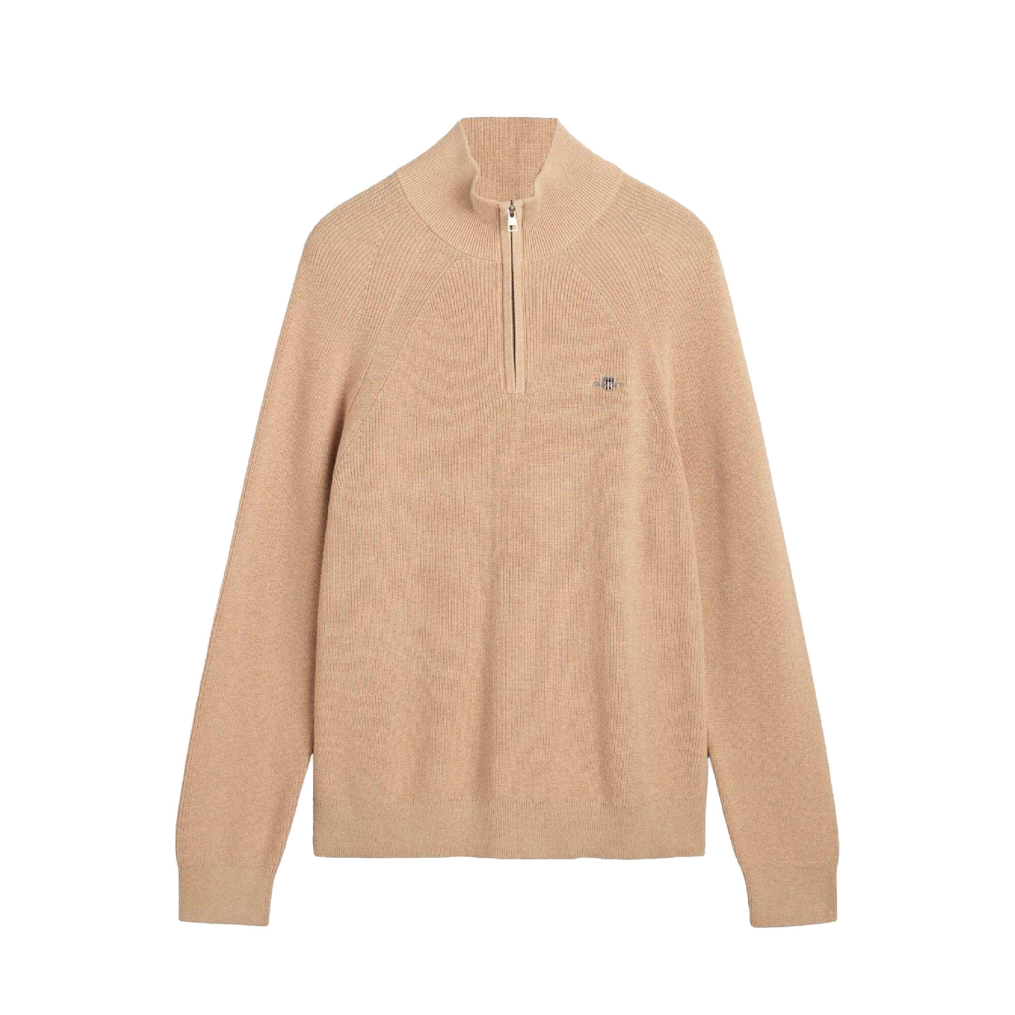 Gant Mens Wool Blend Half Zip Fleece Top