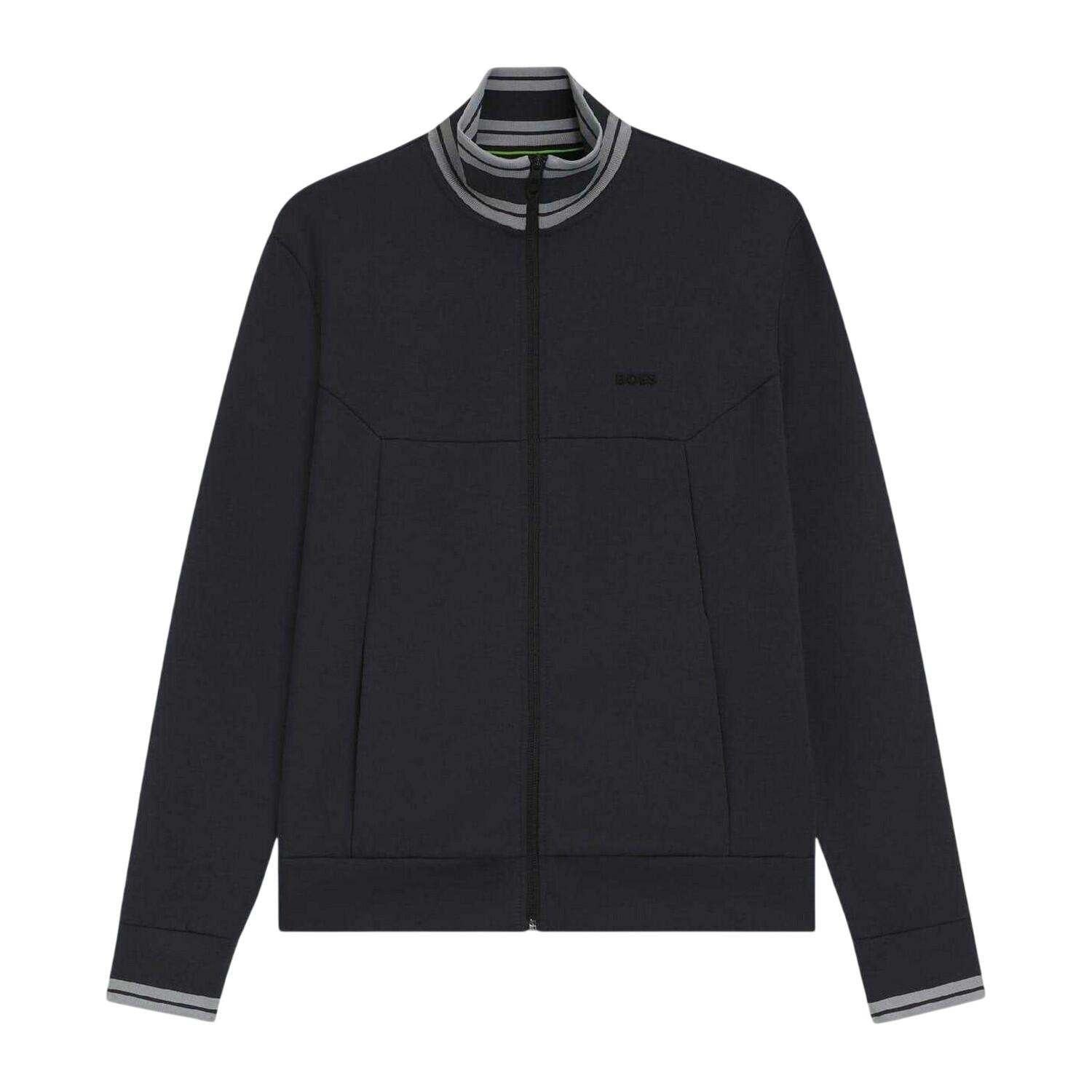 Boss Mens Embroidered Logo Regular Long-Sleeved Track Jacket