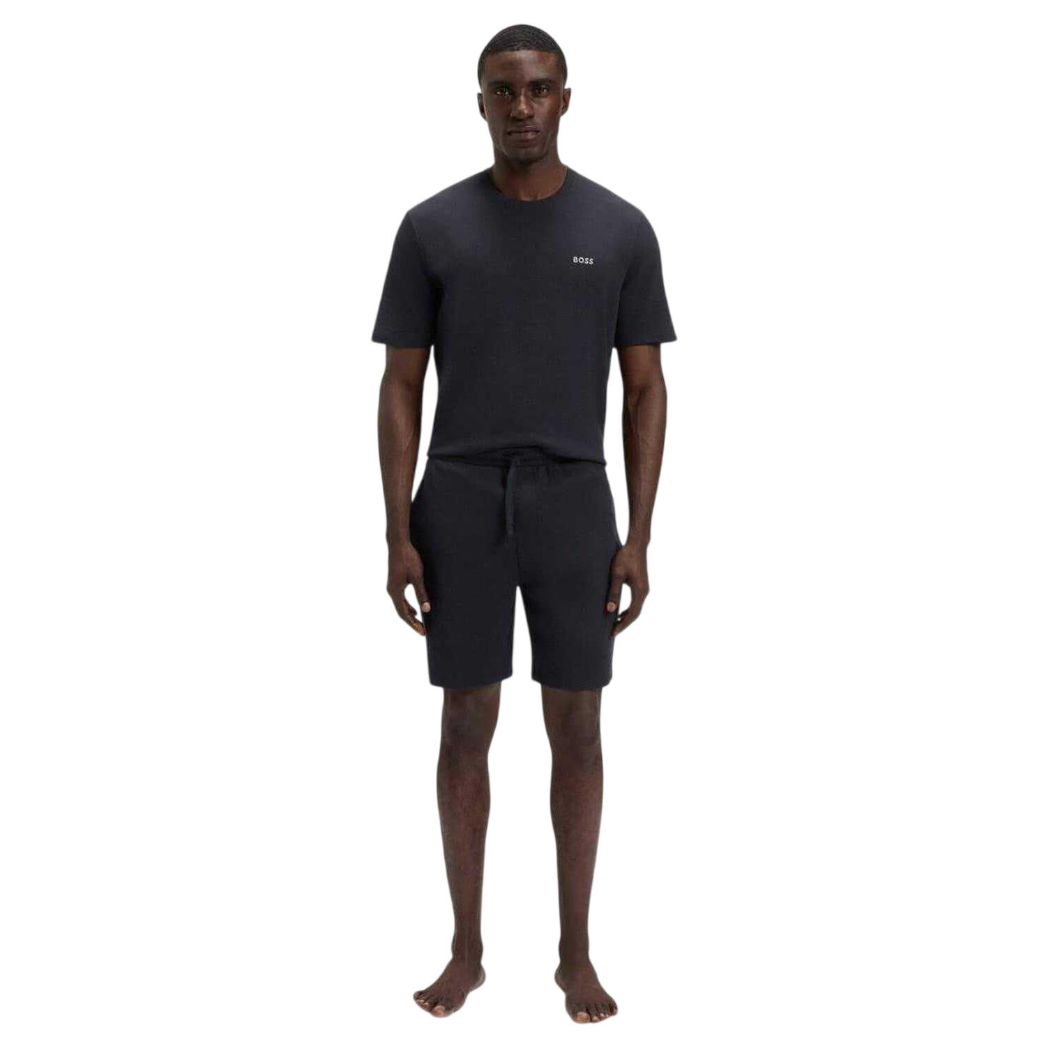 Boss Mens Waffle Relaxed Fit Shorts