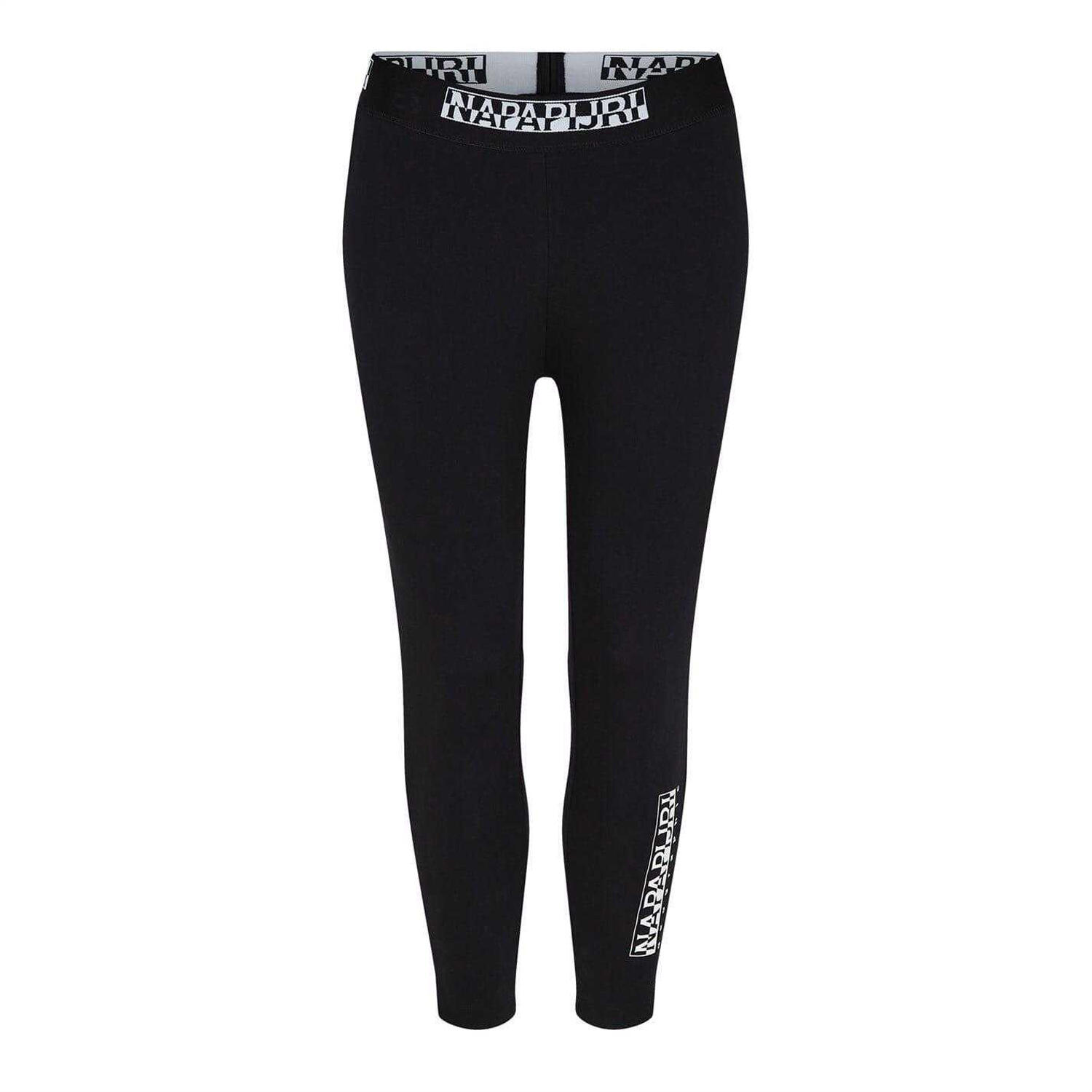 Napapijri Womens/Ladies Cotton Blend Vertical Logo Leggings