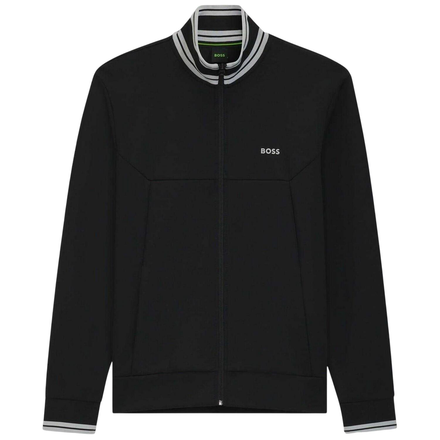 Boss Mens Embroidered Logo Regular Long-Sleeved Track Jacket