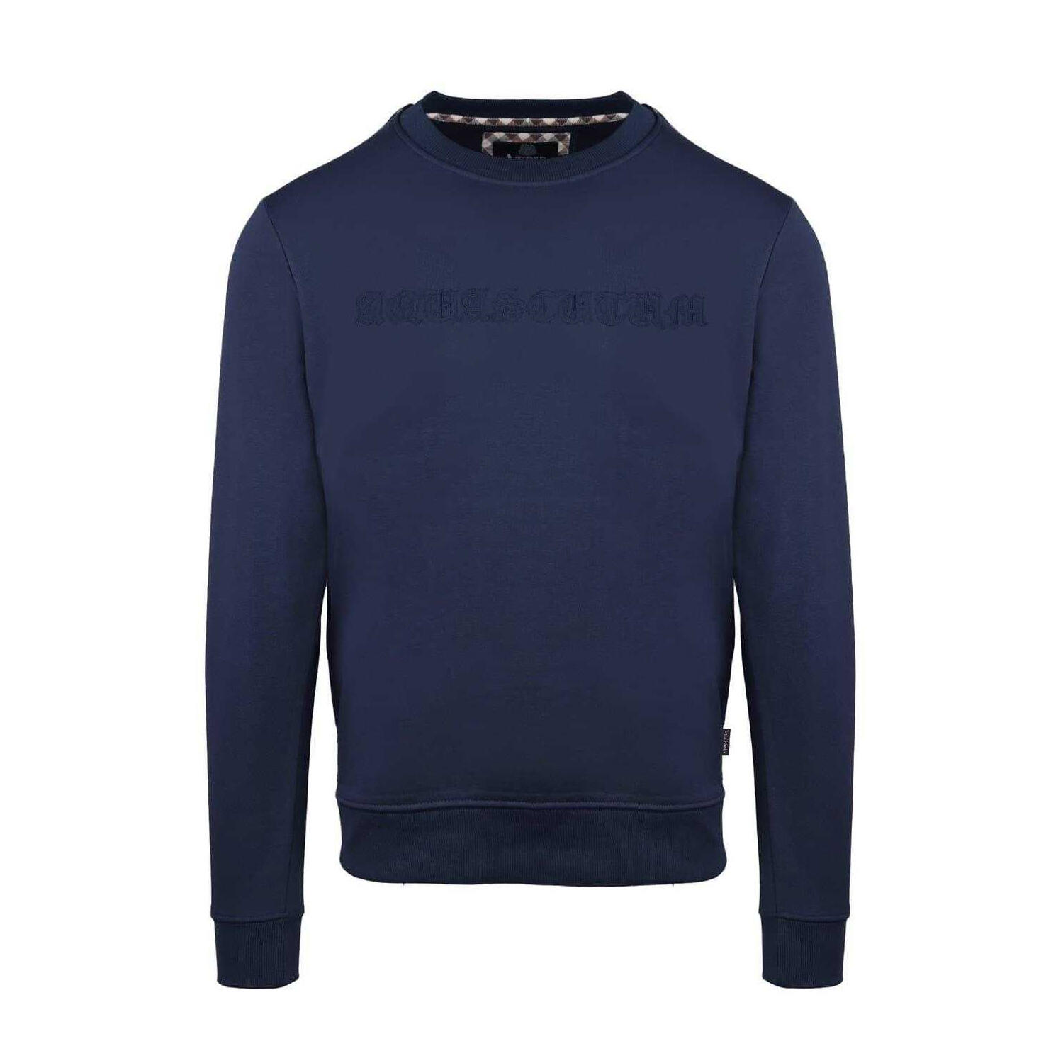 Aquascutum Mens Ribbed Collar Sweatshirt
