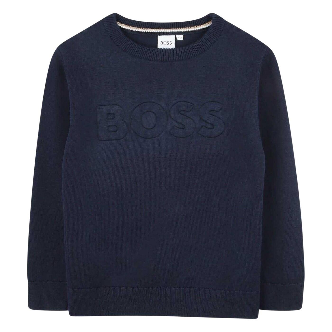 Boss Childrens/Kids Logo Crew Neck Sweatshirt