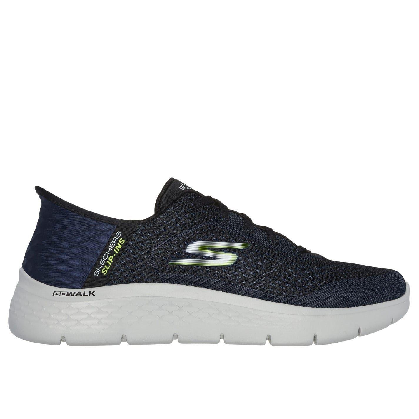 Skechers Mens Go Walk Flex New World Geometric Pattern Slip-In Walking Shoes