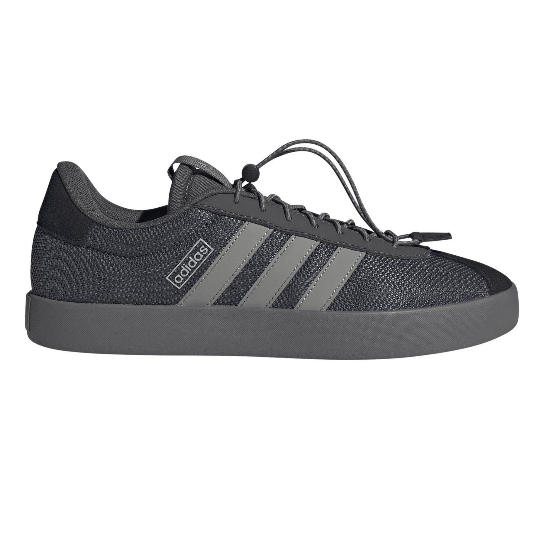 Adidas Mens VL Court 3.0 Leather Flat Skate Shoes