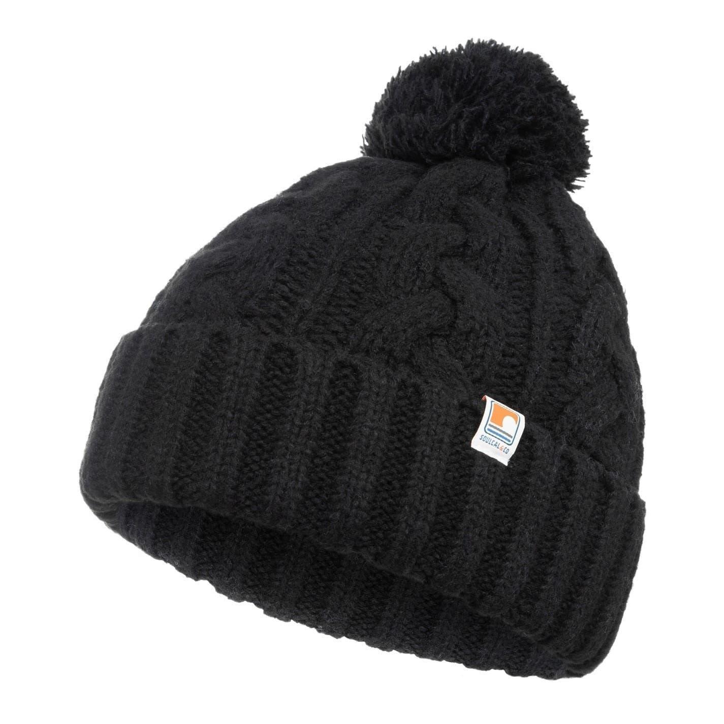 TOG24 Unisex Adult Logo Cable Knit Bobble Hat