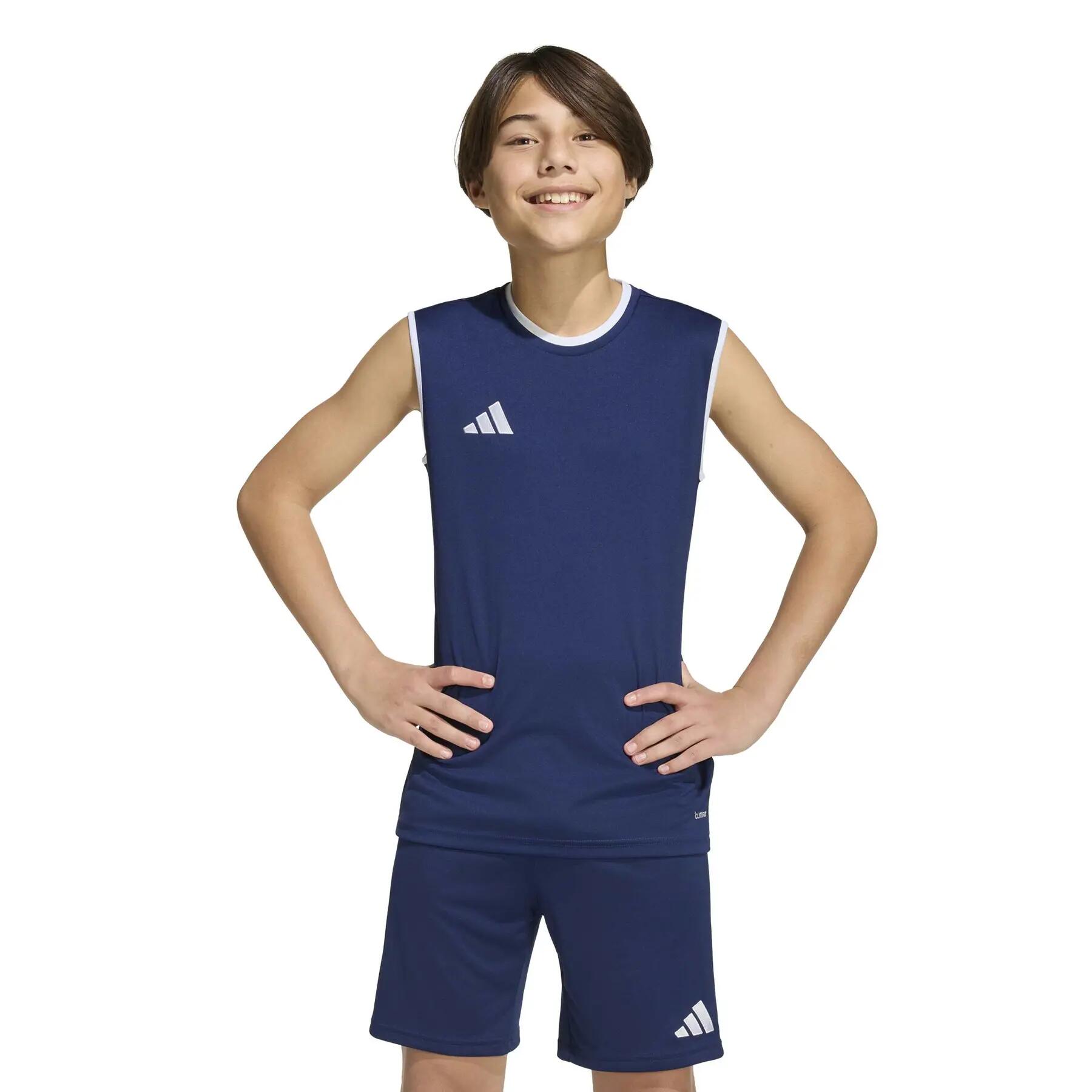 adidas Entrada 26 mouwloos shirt voor kinderen 2/7