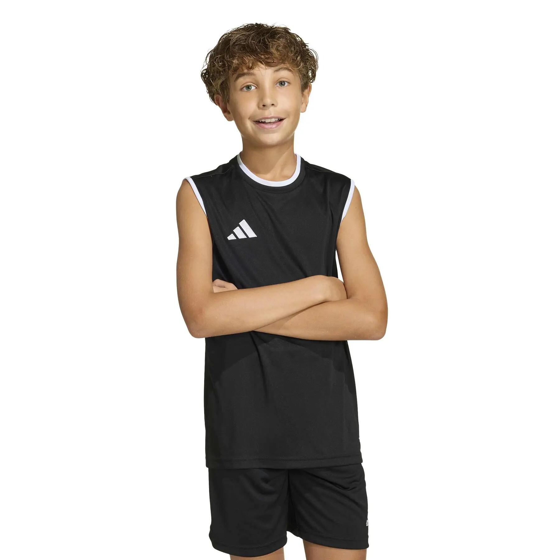 Maillot adidas Entrada 26 sans manches pour enfant 2/7
