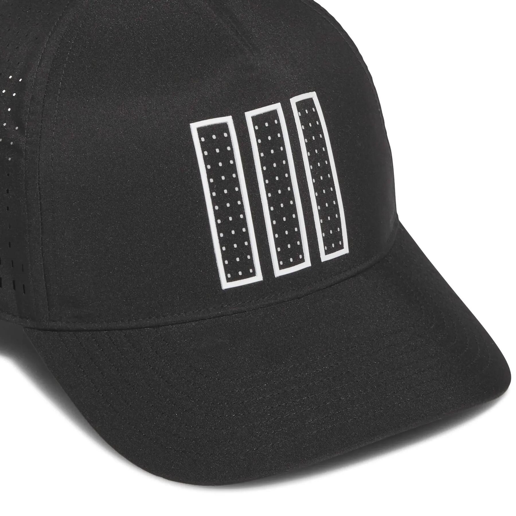 Casquette de golf Adidas Tour Hat 3 Stripes 26 pour homme, noire 3/4