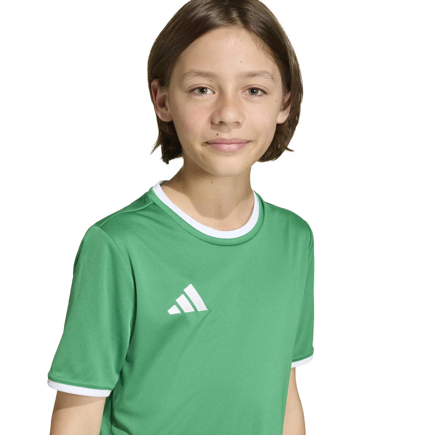 Camisola de futebol infantil ADIDAS, Climacool, mangas curtas, corte clássico 7/7