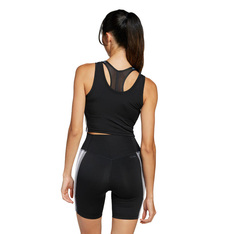 Top Adidas WE 3S Crop Tank JF8915 negru - femei