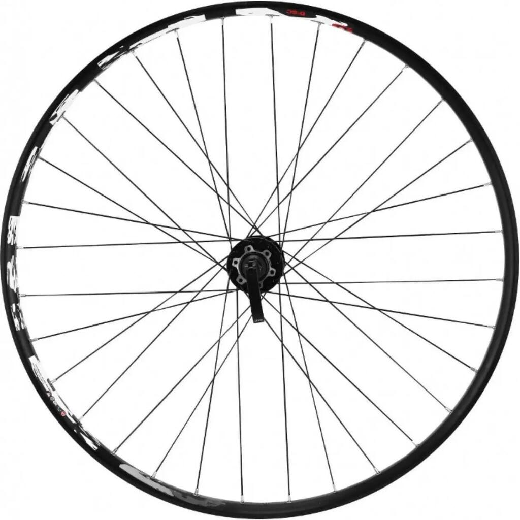 Front wheel double wall hub 6 holes - 21 mm inside and 27 mm outside Velox Karma
