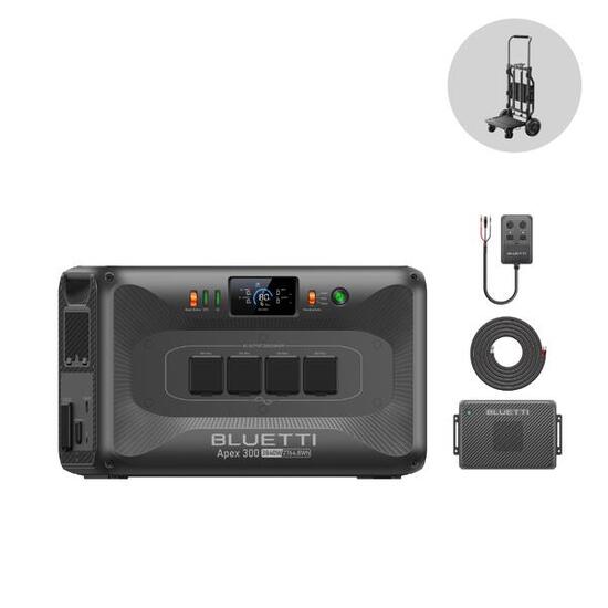APEX300+Chargeur 2+Double alimentation CC 2764Wh,énergie évolutive pour maison