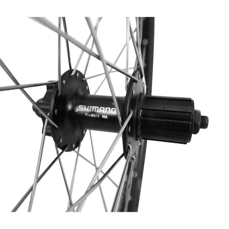 Roue- E-Bike arrière double paroi avec oeillets moyeu 6 trous cassette (renforce 3/4