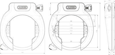 Abus amparo 2.0 4750 xl ringslot art2 zwart