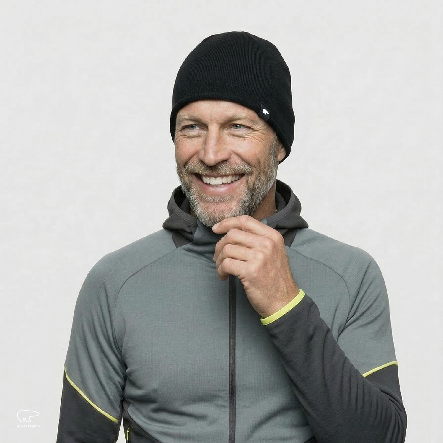 Mütze Pulse Oversized Sportmütze Herren Damen Beanie wärmend atmungsaktiv Merino 6/7