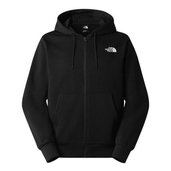 sweat-shirt M SIMPLE DOME LIGHT REGULAR FULL ZIP HOO TNF HOMME noir