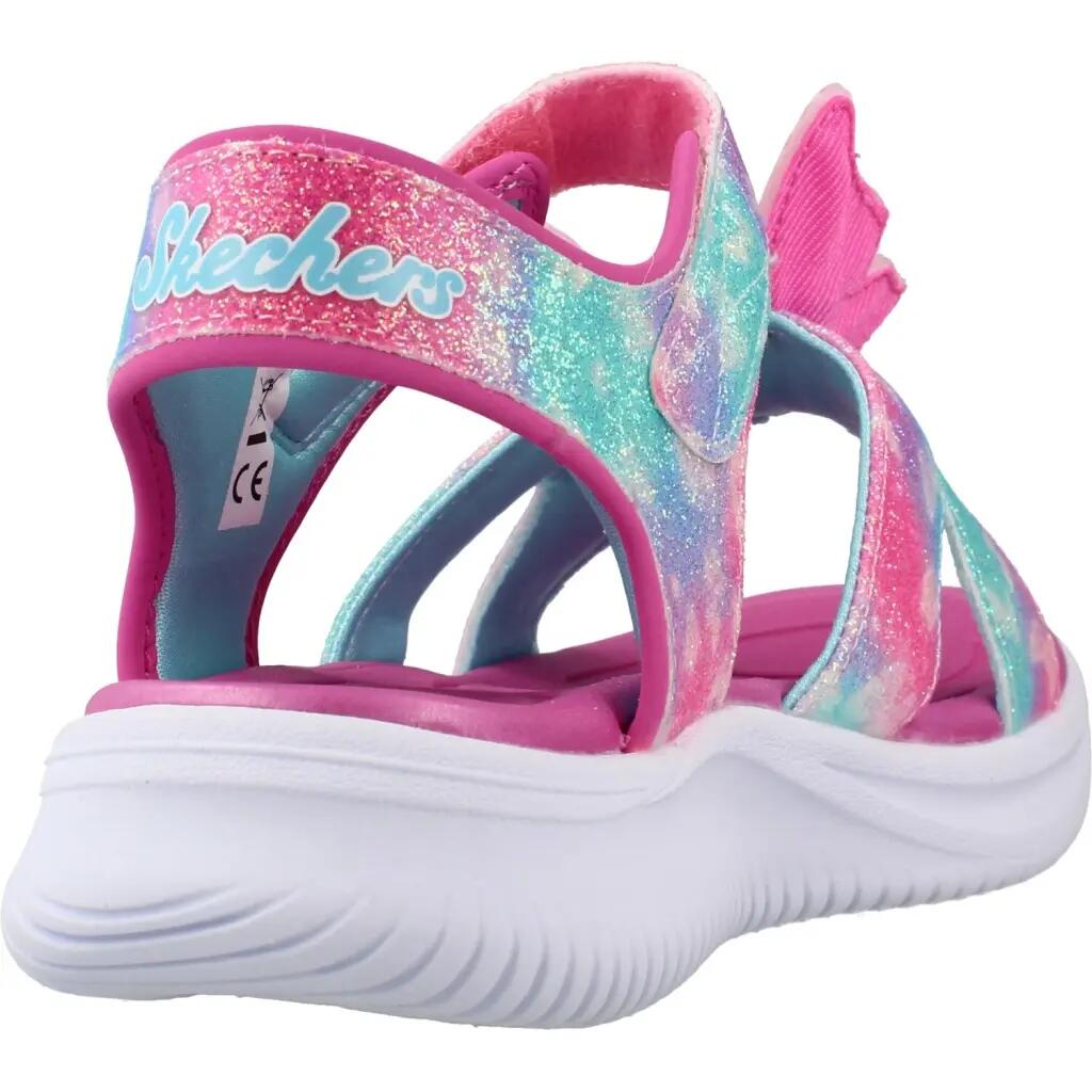 Sandales Skechers S Lights-jumpsters, Rose, Enfants 3/5