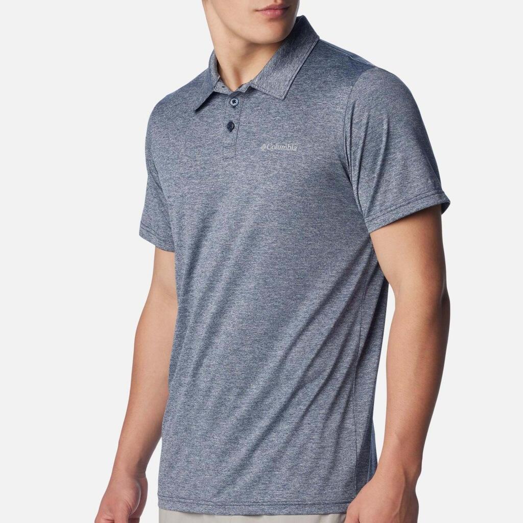 polo manches courtes Columbia Hike™ Polo HOMME bleu 4/5