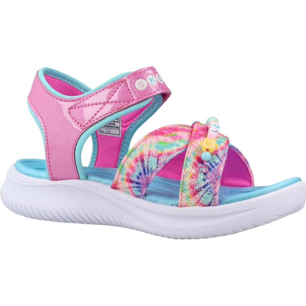 Sandales Skechers Jumpsters Sandal - Tie Dye Bf, Rose, Enfants 5/5