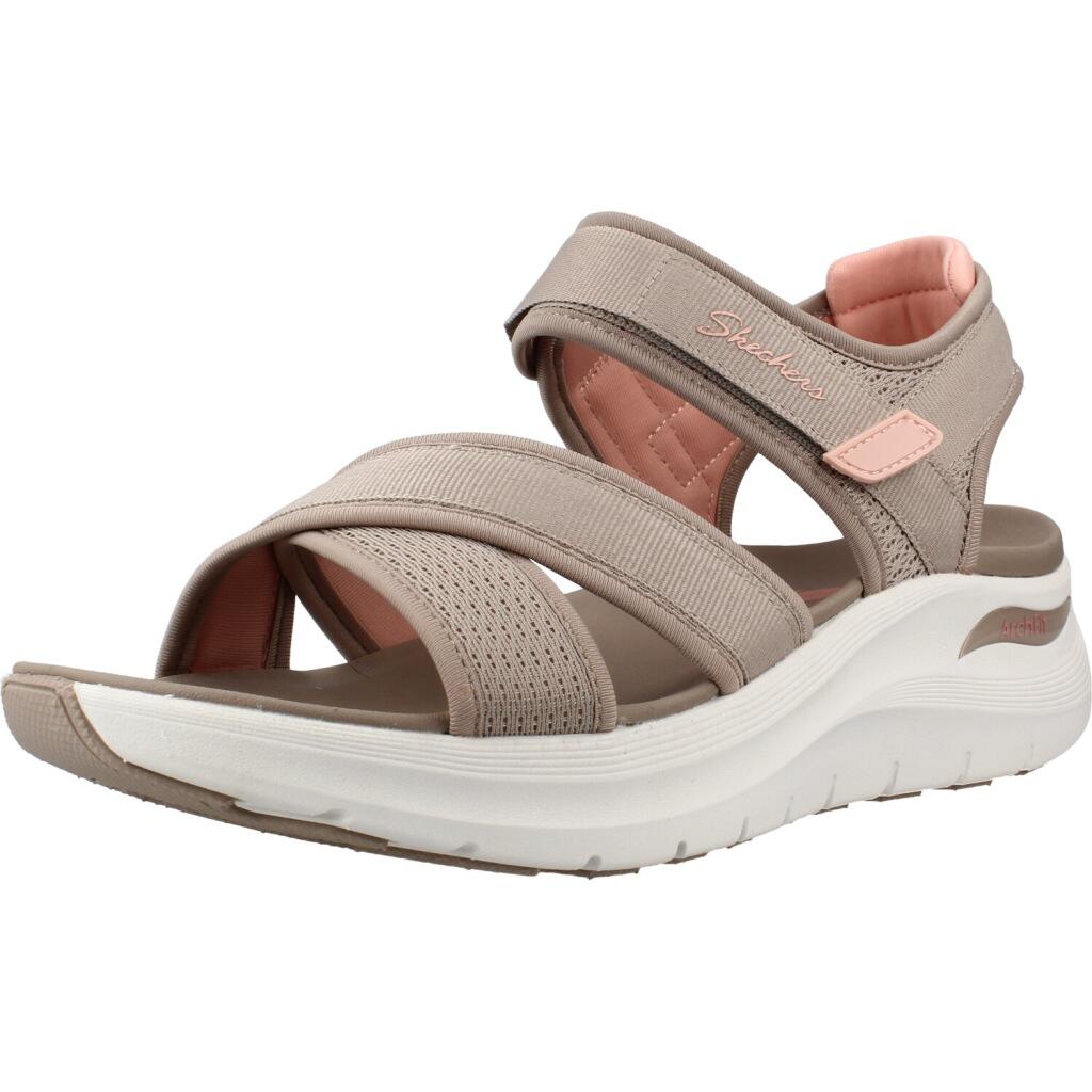 Sandale femei Skechers Arch Fit 2.0 Sandal - Feelin', Portocaliu