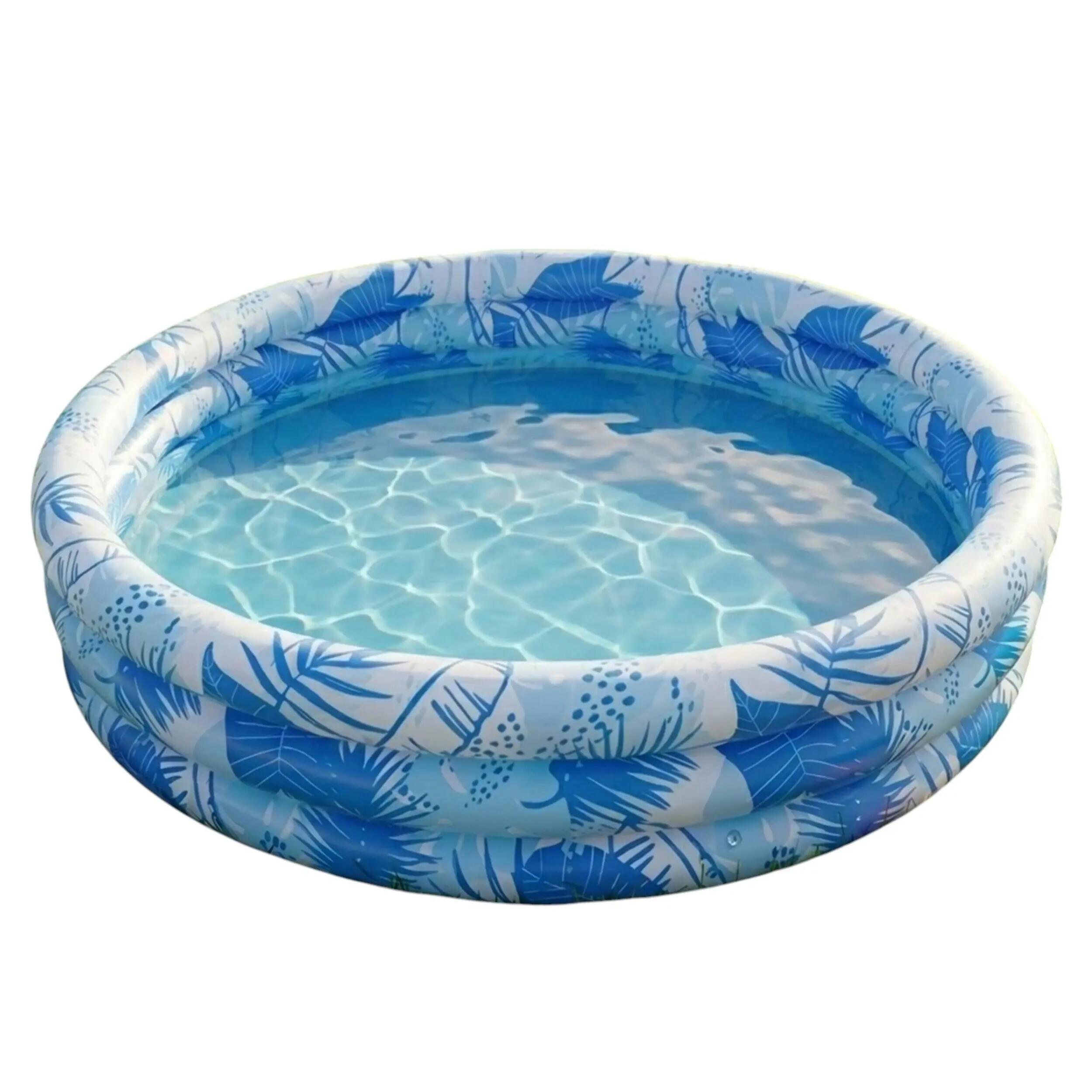 Jilong 3 Halkalı Şişme Çocuk Havuzu 122 cm x 25 cm Mavi 51641 1/3