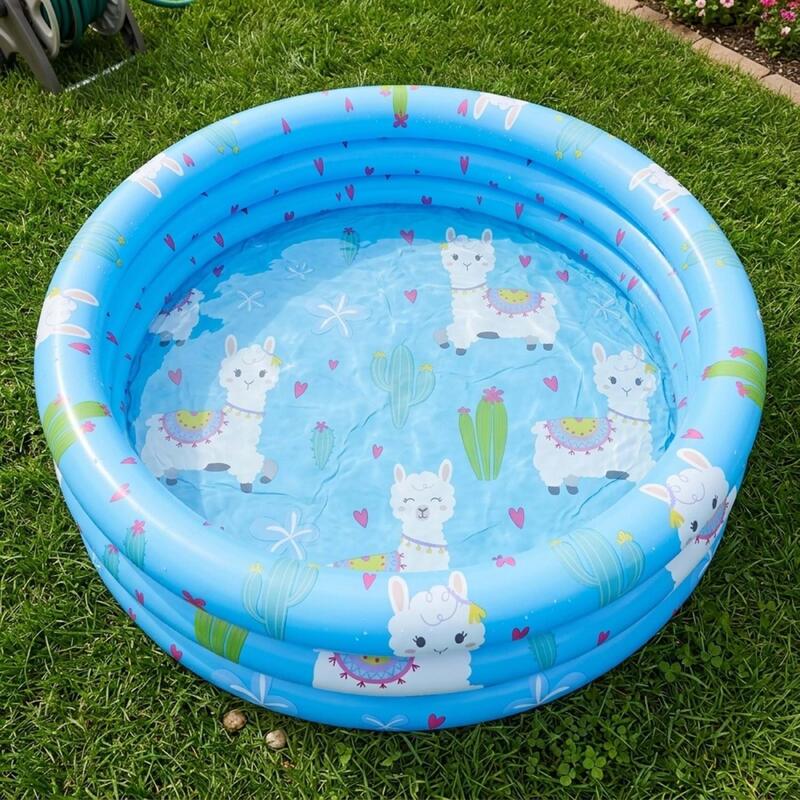 Jilong Üç Halkalı Şişme Çocuk Havuzu – 100 cm x 30 cm Mavi 57167