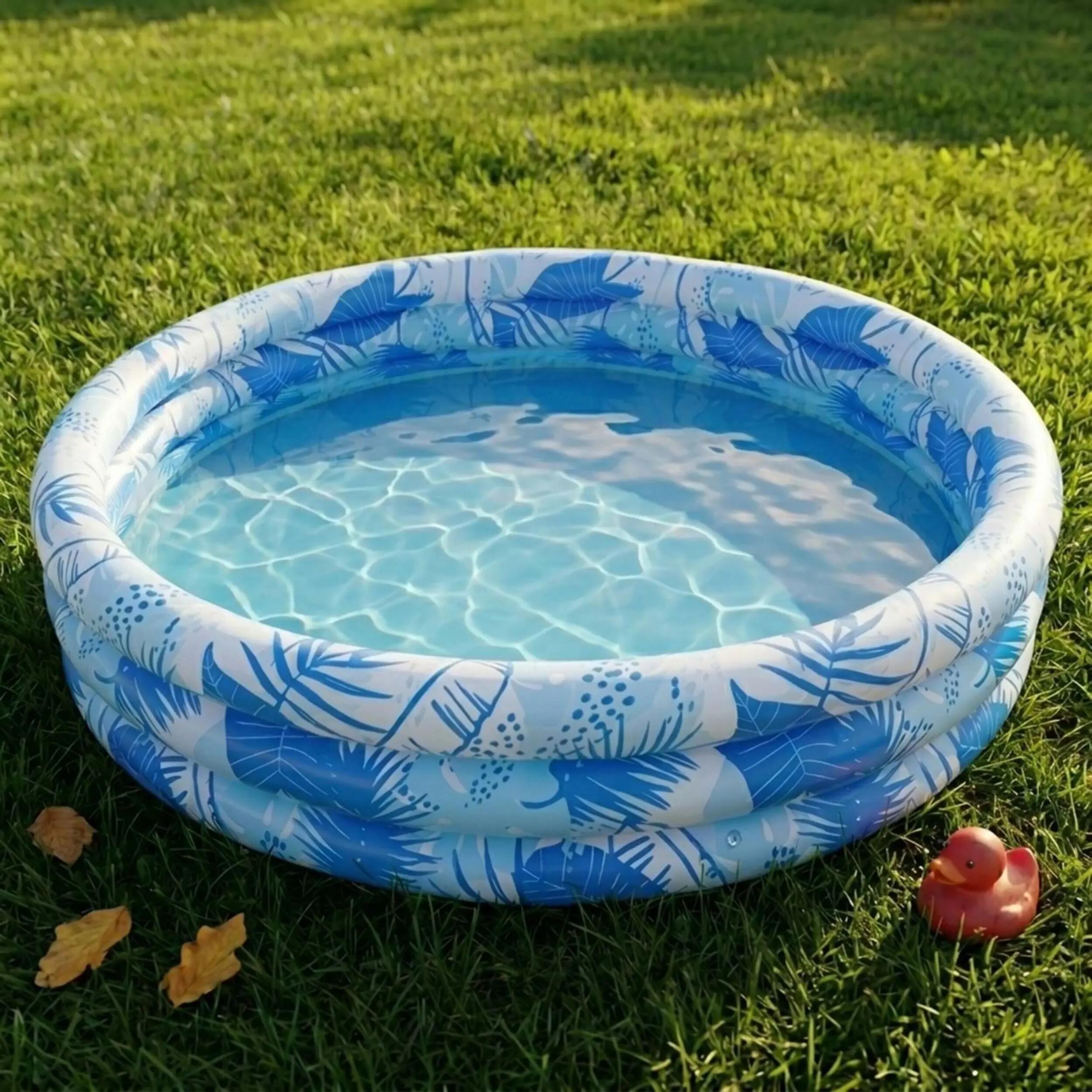 Jilong 3 Halkalı Şişme Çocuk Havuzu 122 cm x 25 cm Mavi 51641 2/3