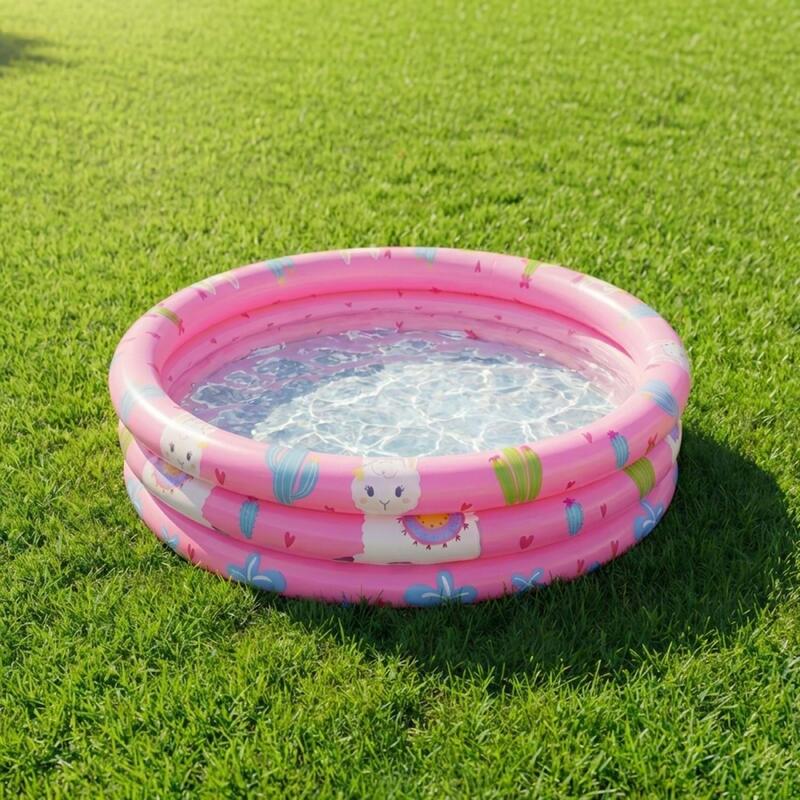 Jilong Üç Halkalı Şişme Çocuk Havuzu – 100 cm x 30 cm Pembe 57167