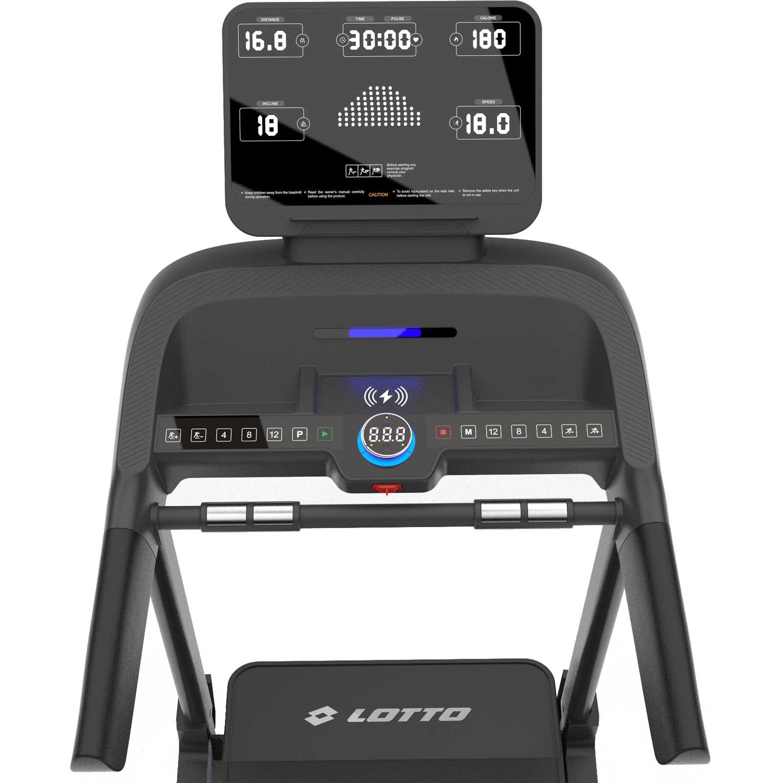 Bieżnia elektryczna Lotto Perform M700 4.75 KM 18 km/h 140x45 cm, składana 2/7