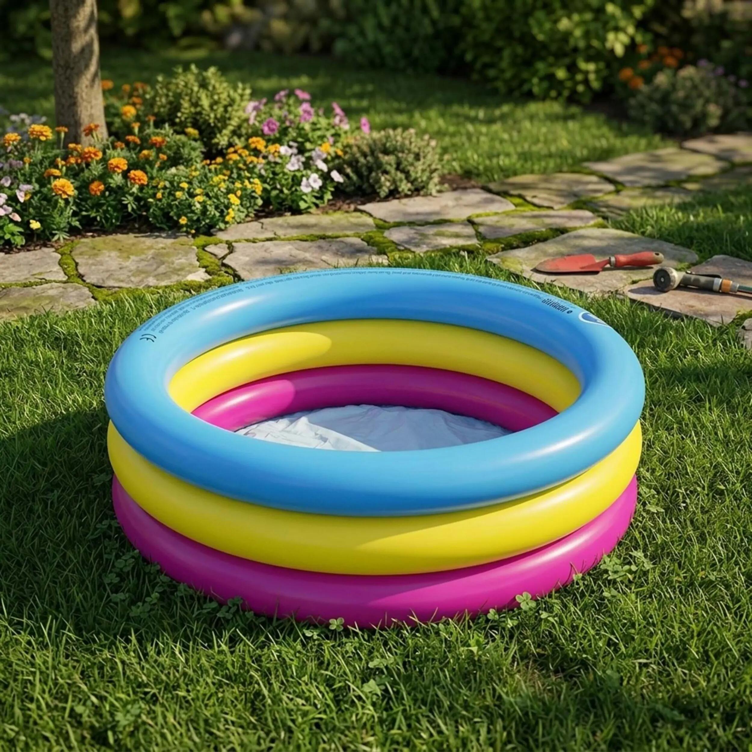 Jilong Sunrise Kiddy 3 Halkalı Renkli Şişme Çocuk Havuzu   10086 2/3