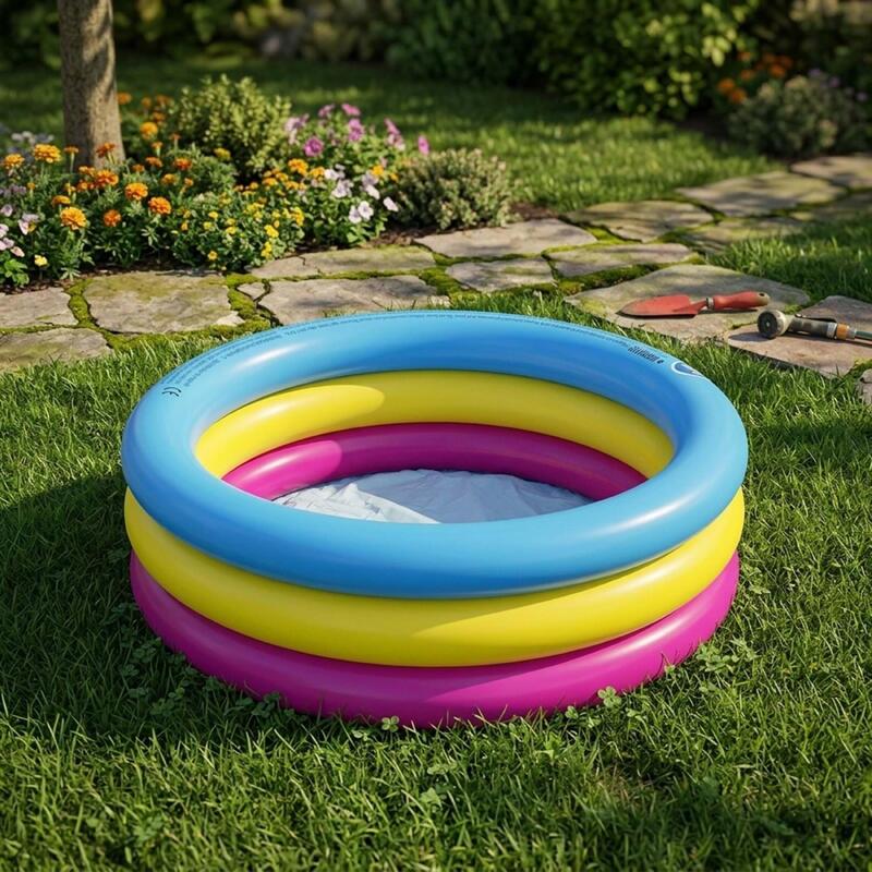 Jilong Sunrise Kiddy 3 Halkalı Renkli Şişme Çocuk Havuzu   10086