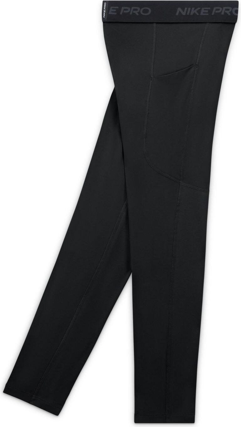Mallas largas Nike Dri-Fit Pro negras, niño 3/5