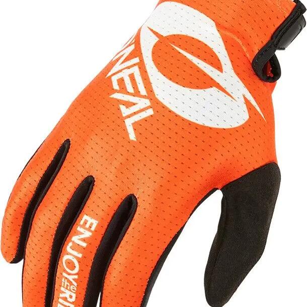 Long Gloves O'Neal Matrix Stacked Orange/White