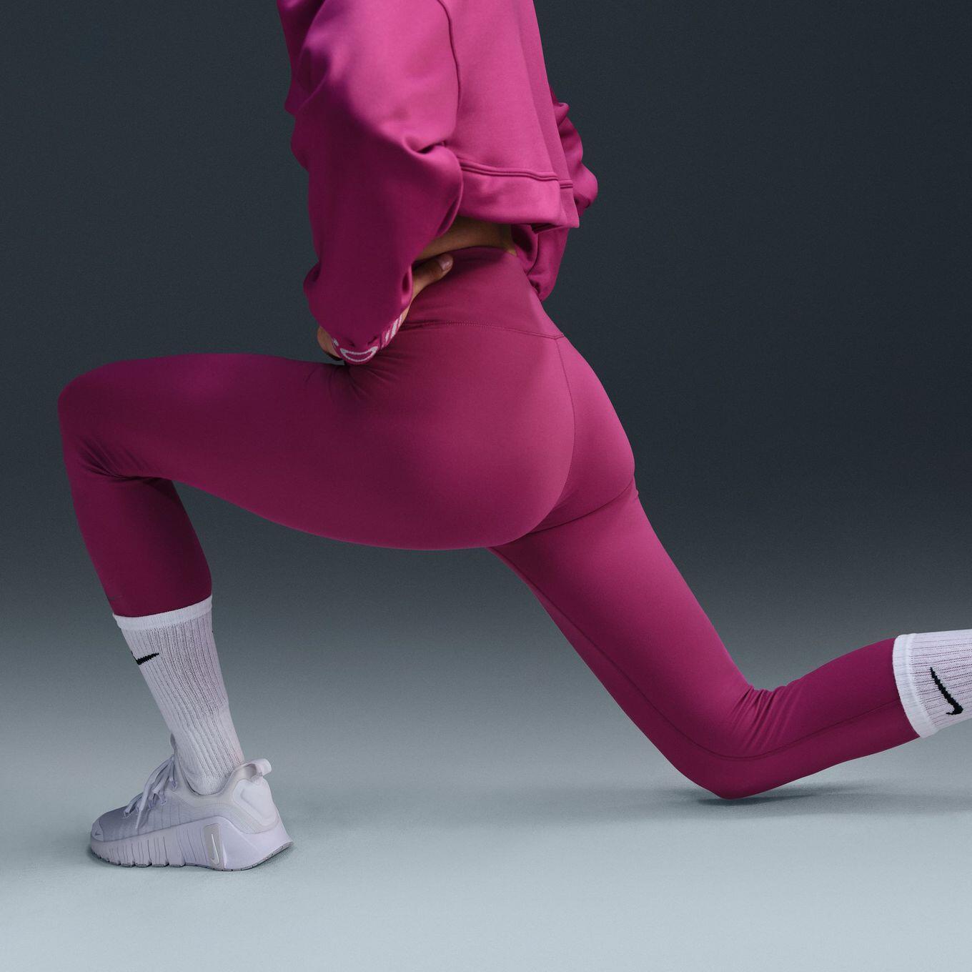 Mallas largas Nike One Violet para mujer 4/5