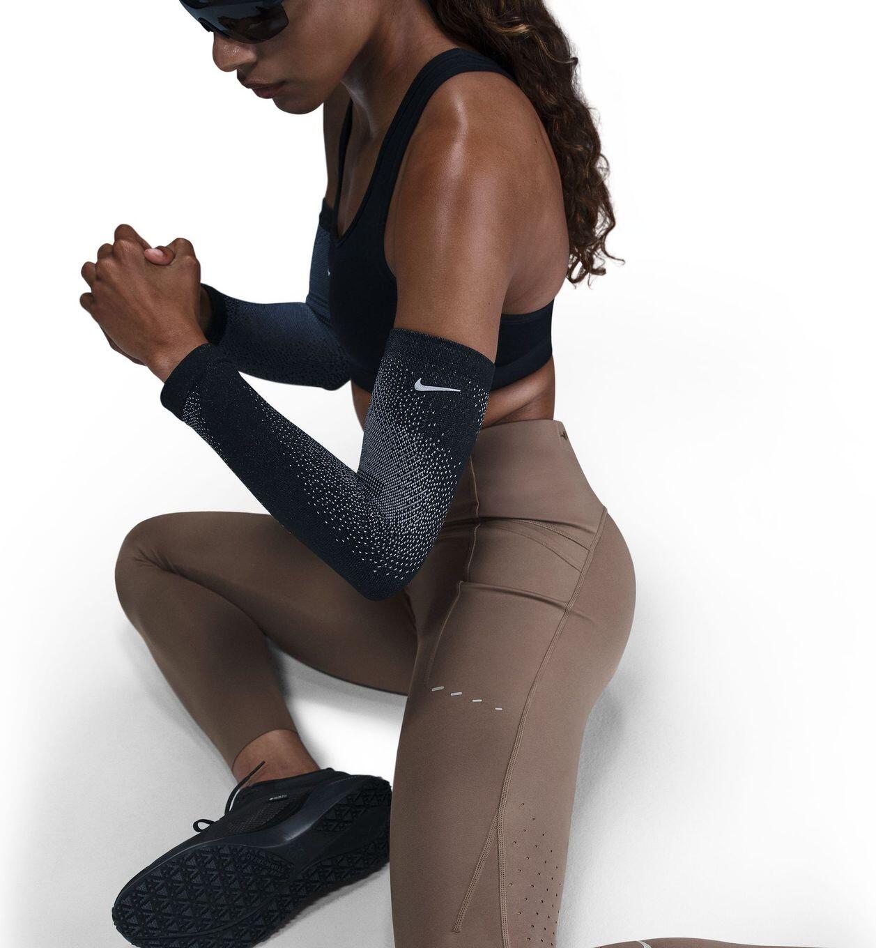 Women's Nike Dri-Fit Swift High Rise Brown 7/8 Tight 5/5