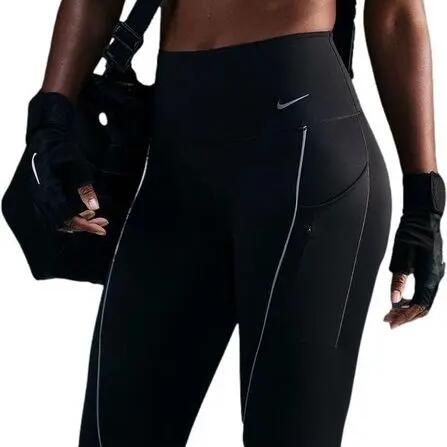 Nike Dri-Fit Go High Rise Reflective Black Women's 7/8 Tights