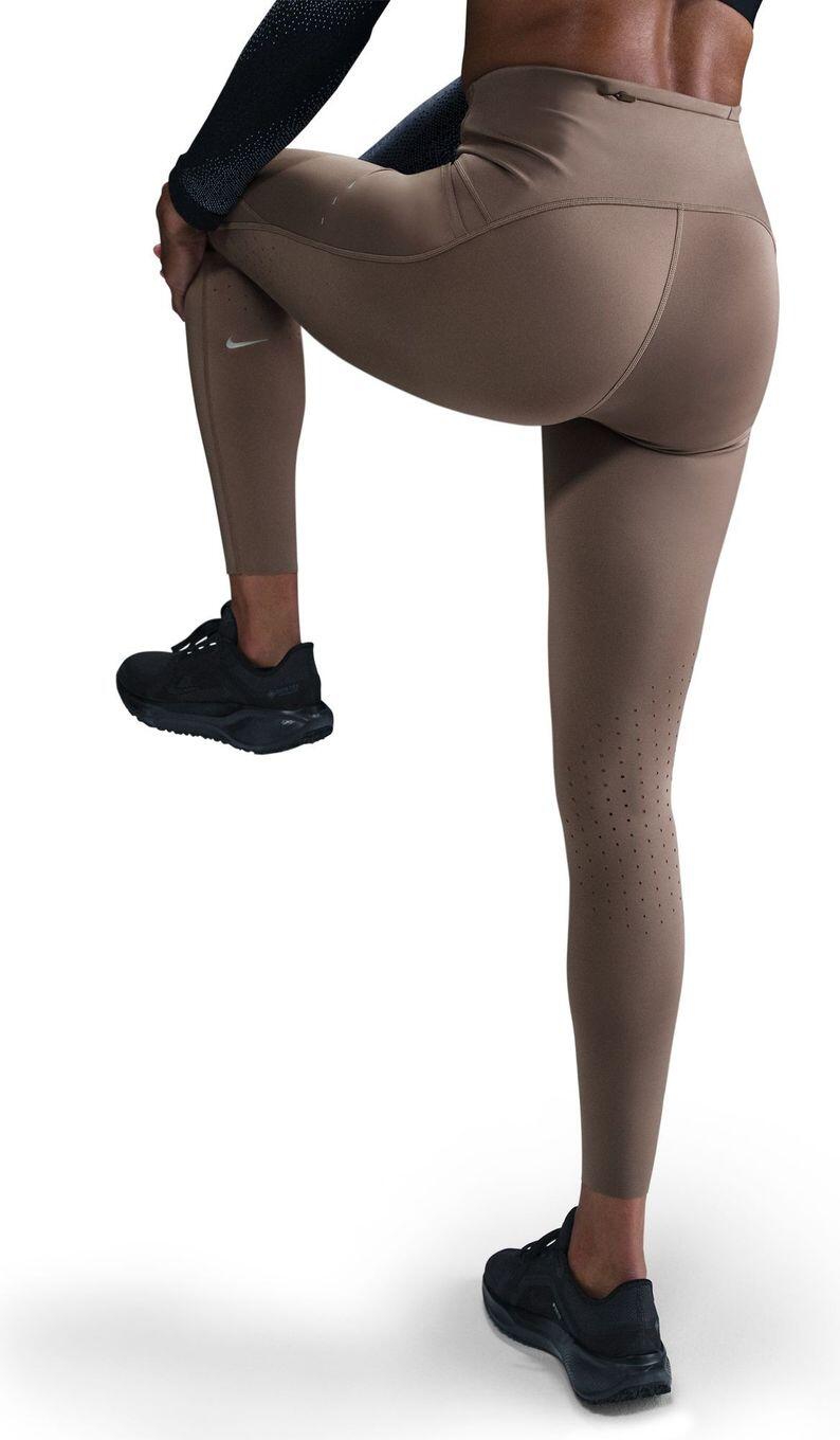 Women's Nike Dri-Fit Swift High Rise Brown 7/8 Tight 4/5