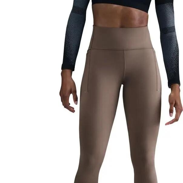 Women's 7/8 Nike Dri-Fit Swift High Rise Brown Tights