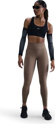 Women's Nike Dri-Fit Swift High Rise Brown 7/8 Tight