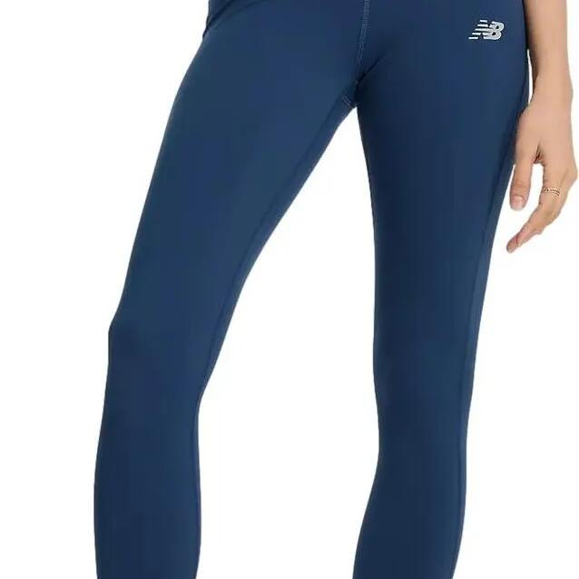 New Balance Sleek High Rise Blue Women's Tights