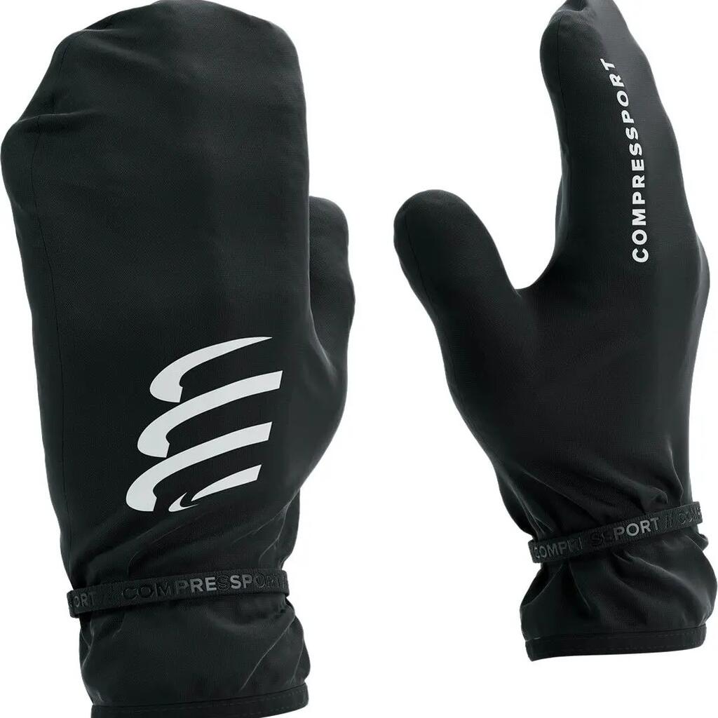 Gloves Compressport Hurricane Waterproof Mittens Black