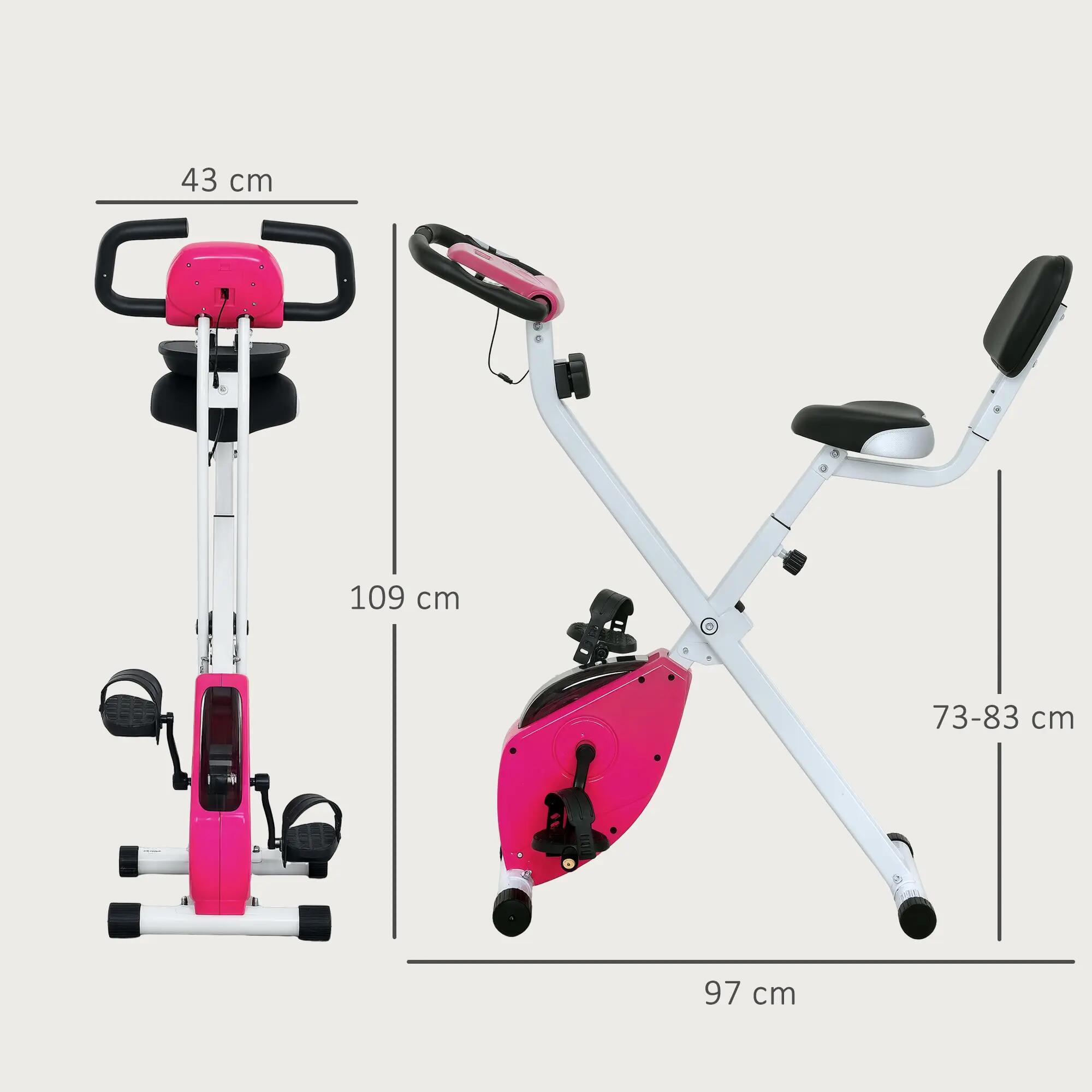 Vélo d'appartement pliable - Collaboration .fr x FFHandball - 8 niveaux de 5/9
