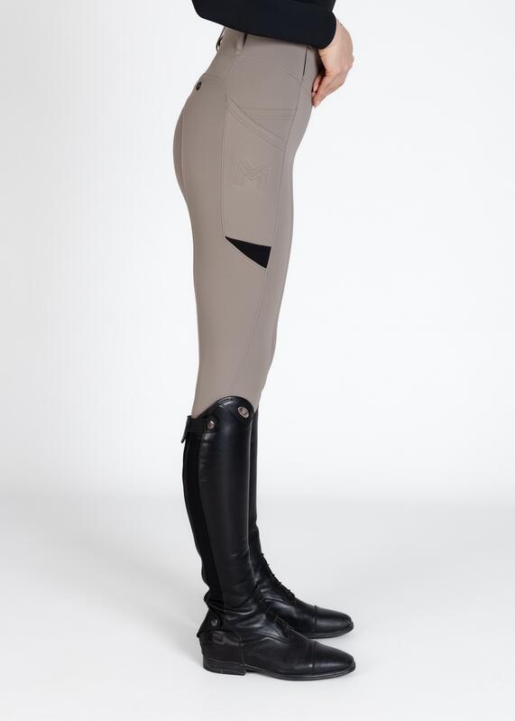 Leggings Pantalón Mujer Equitación Maximilian Tech Full Grip Topo 3/6