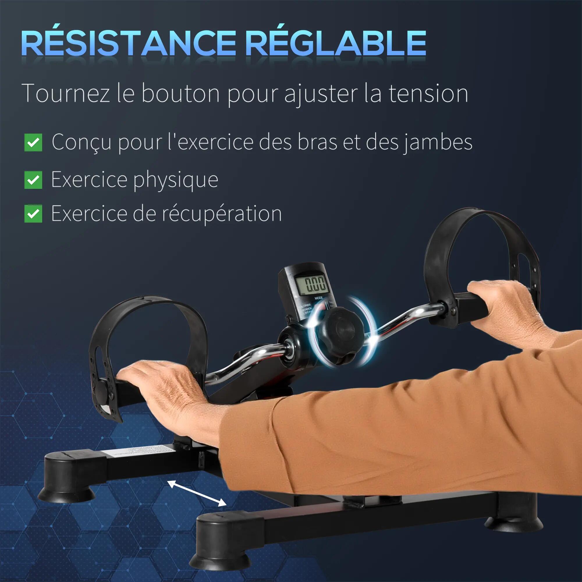 Mini vélo d'appartement résistance hauteur longueur réglable écran LCD 5/5