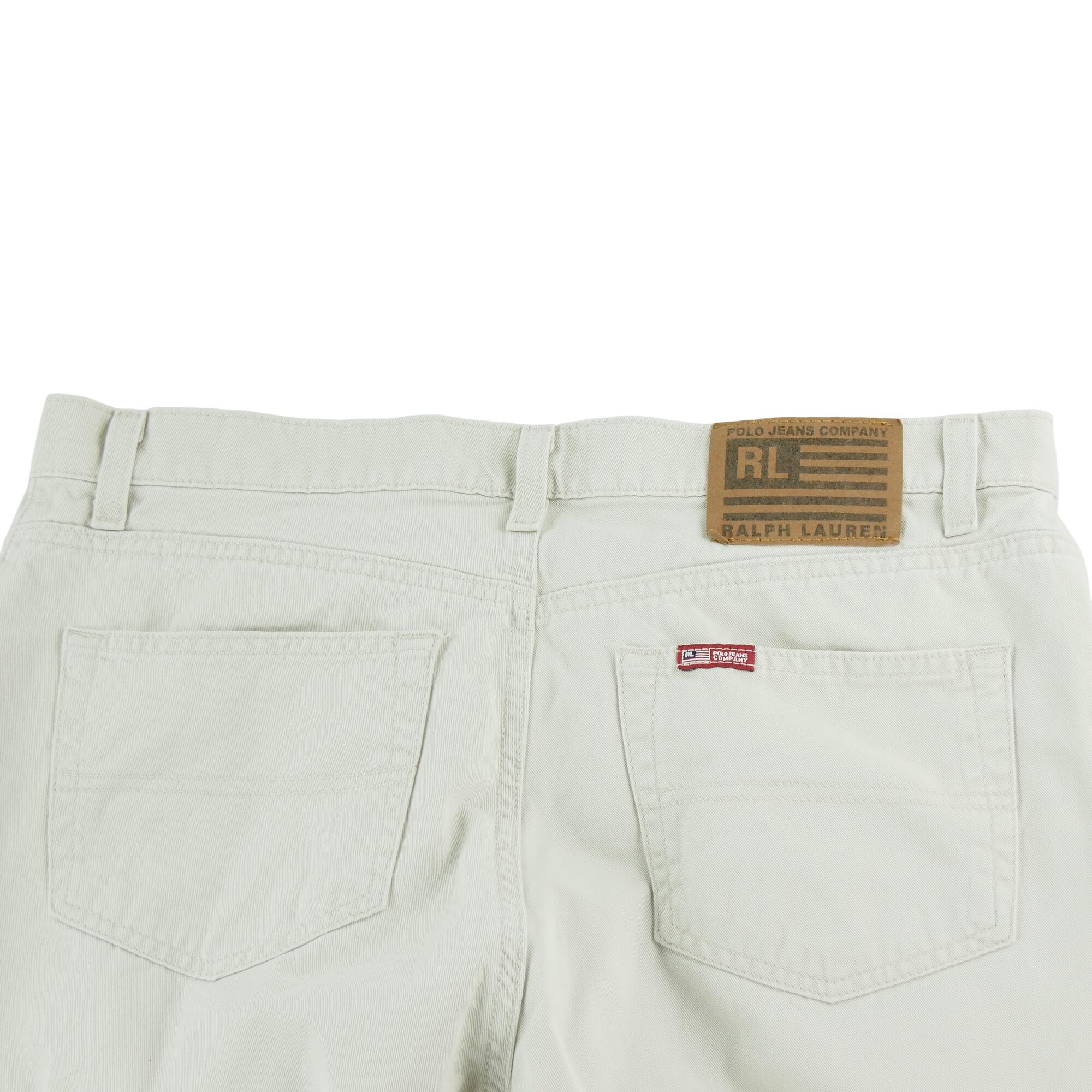 Tweedehands - Polo Ralph Lauren heren jeans wit - Als nieuw 4/7