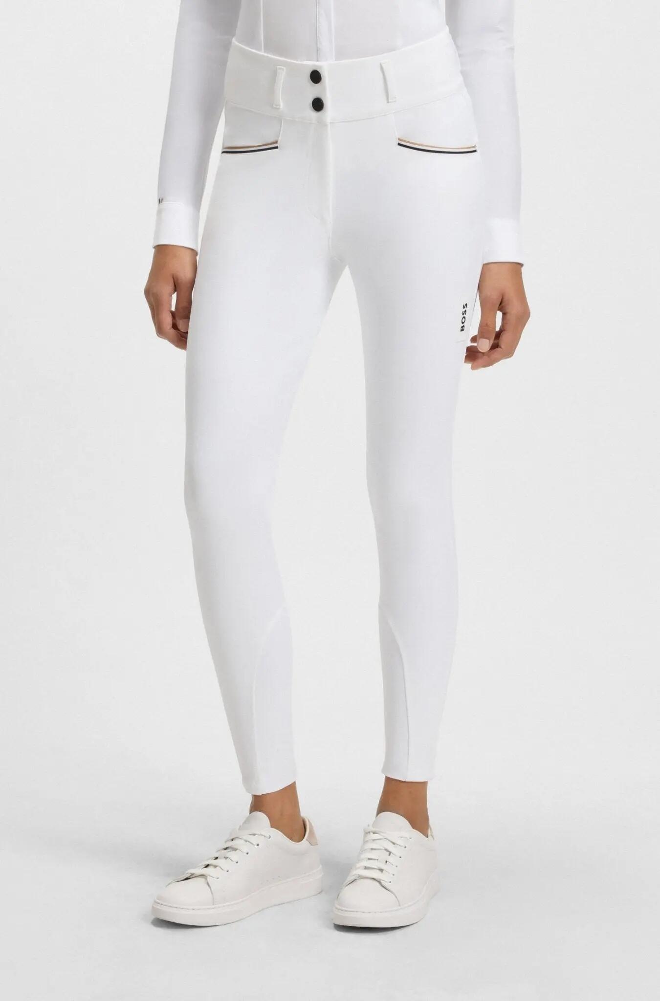 Boss Equestrian Rijbroek Dames Hoge Taille Full Grip Hailey Core Wit - 3/7