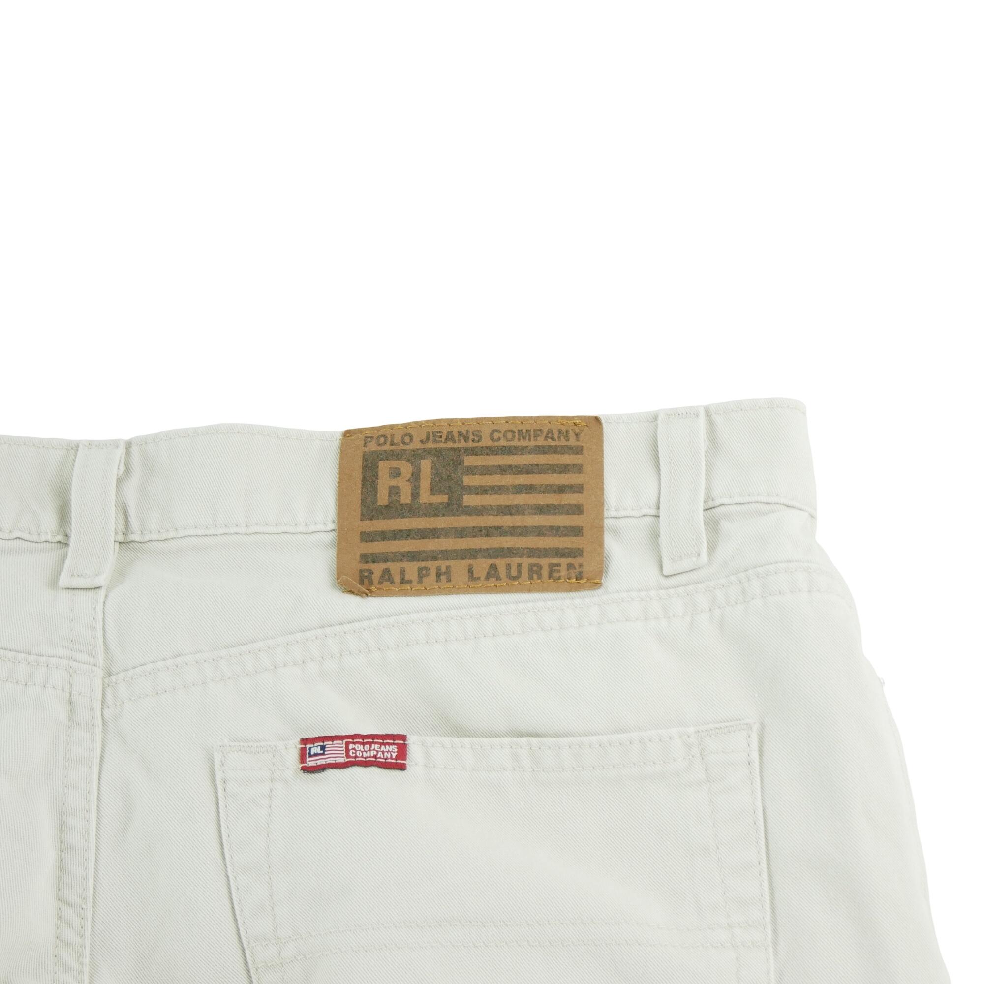 Tweedehands - Polo Ralph Lauren heren jeans wit - Als nieuw 6/7